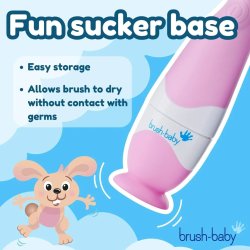 BRUSH-BABY BabySonic Pink Eltandborste � skonsam start p� god munv�rd (0�3 �r)