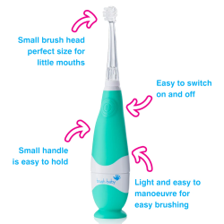 BRUSH-BABY BabySonic Eltandborste Green (0�3 �r)