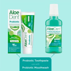ALOEDENT Probiotic Mouthwash 250 ml. � Hydropulseur sans alcool avec probiotiques et aloe vera