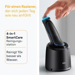 Braun Series 5 52-N7200cc Elektrisk Barbermaskin Black/Blue med SmartCare Center