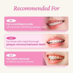 Euthymol Pink Dental Floss tandtr�d med mint och veganskt vax (50 m)