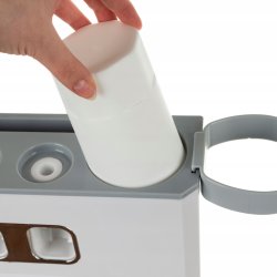 Zahnb&uuml;rstenhalter mit Zahnpastaspender und Zahnbecher