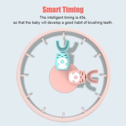 U-vormige elektrische tandenborstel voor kinderen - -. Smart