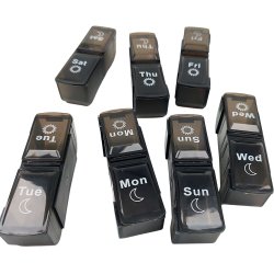 Pilleske Stor Dobbelt Pilleboks Morgen Aften