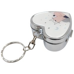 Pilleboks Hjerteformet Metal Pilleboks Dyremotiver