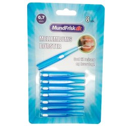 Mellemrumsbrster 8 stk. MundFrisk 0.7 mm BL
