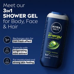 Nivea Men Energy Shower Gel 500 ml