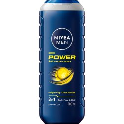 Nivea Men Power Refresh 3 In 1 Shower Gel 500 ml