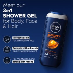 Nivea Men Energy Sport Shower Gel 250 ml