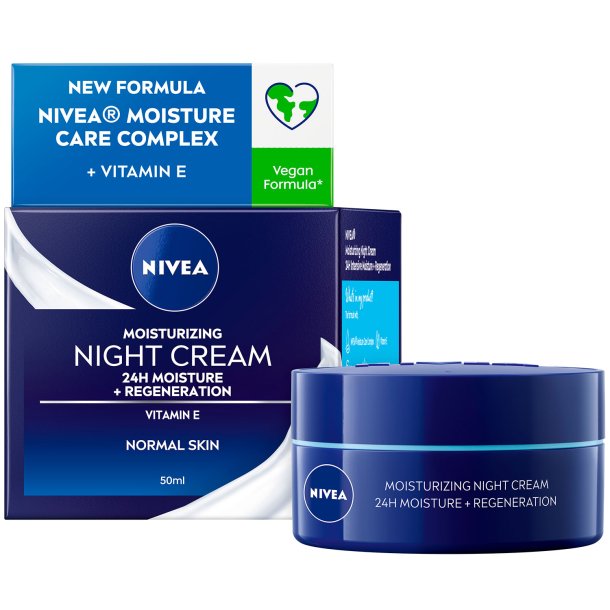 NIVEA Moisturizing Night Cream Can 50 ml