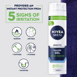 Nivea Barbergel Sensitive 200 ml.