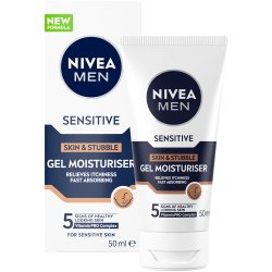 NIVEA Men Sensitive Skin &amp; Stubble Cream Gel 50 ml