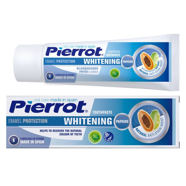 Whitening Tandkrm Pierrot Papain 75 ml.