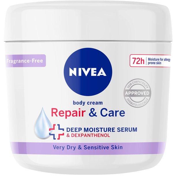 Nivea Repair &amp; Care Body Cream Parfumefri 400 ml