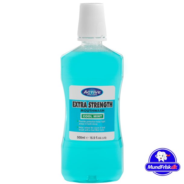 Active Oral Care Mouthwash Extra Strength Cool Mint Fluor