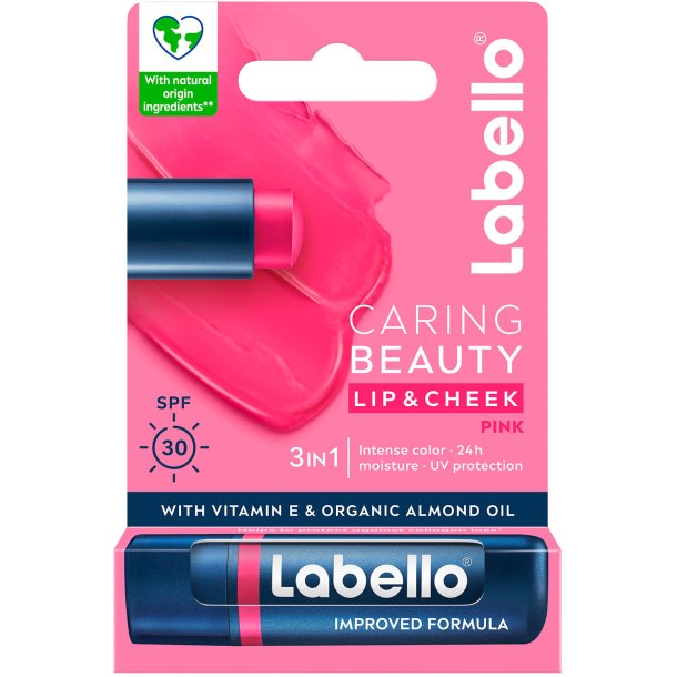 LABELLO Leppepomade Caring Beauty 3in1 SPF 30 Rosa 4,8g