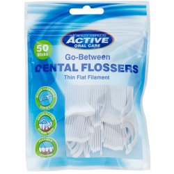 Tandtrdsbjler Active Oral Care Go Between Flossers 50 stk.