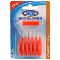 Mellemrumsbrster Active Oral Care 0.45 mm ORANGE
