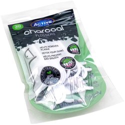 Tandtrdsbjler Active Oral CHARCOAL Flossers