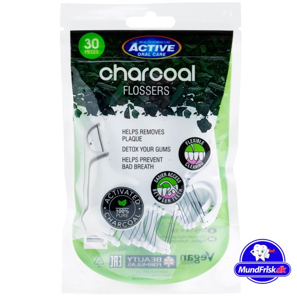 Flossers Active Oral CHARCOAL Flossers