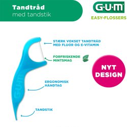 GUM Easy Flossers 90 stk. Tanntrdhengere Mint