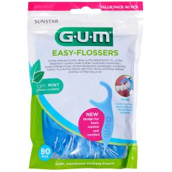 GUM Easy Flossers 90 stk. Tanntrdhengere Mint