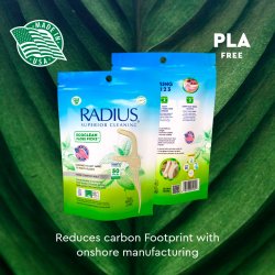 Komposterbara tandtrdsplockar RADIUS EcoClean Floss 50 st.