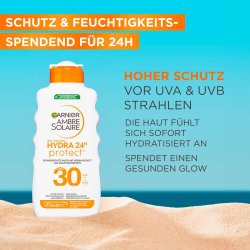 Garnier Ambre Solaire Hydra 24H Protect SPF 30 Solcreme 175 ml