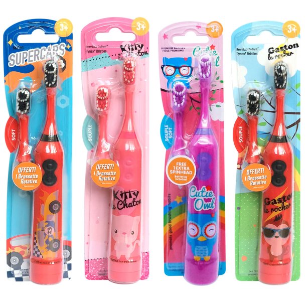 Elektriskt tandborstebatteri fr barn Les Babygators 