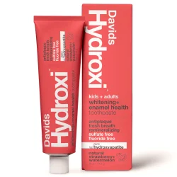 Davids Hydroxi Kids + Adults Whitening + Enamel Health Tannkrem  Strawberry &amp; Watermelon (113 g)
