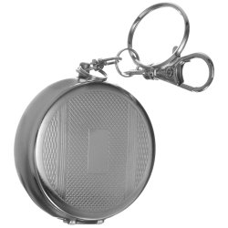 Lomme askebeger nkkelring rund rustfritt stl