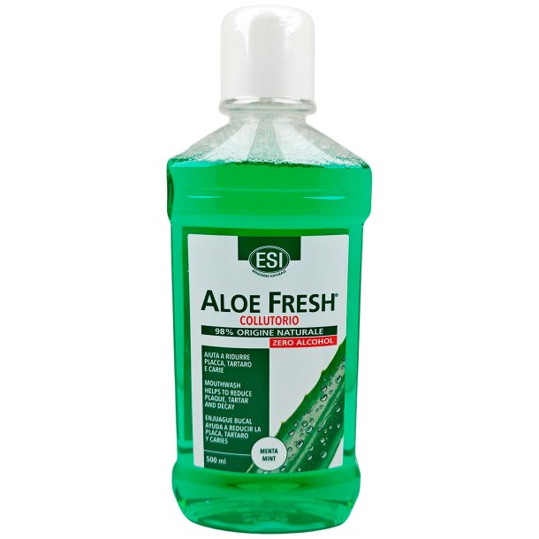 Naturlig Aloe Vera Munnvann ESI Aloe Fresh Xylitol 500 ml.