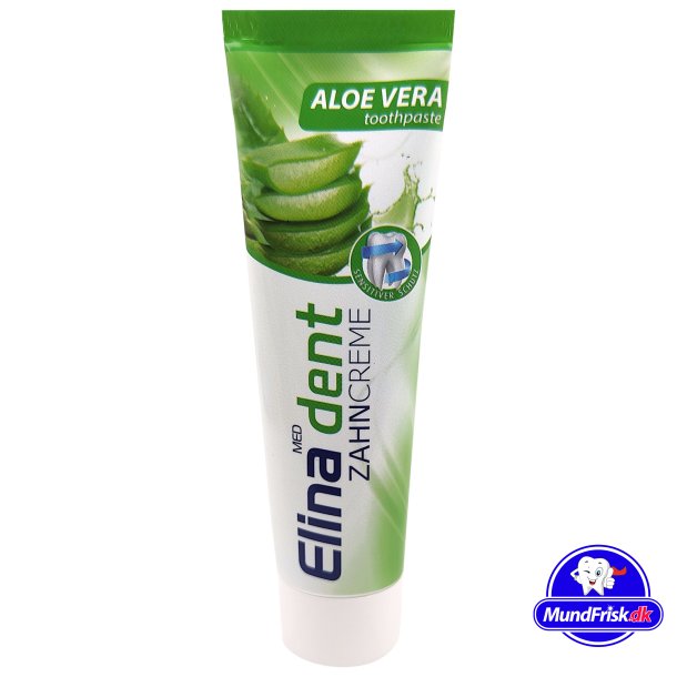 Aloe Vera Tandpasta Med fluor Elina 100 ml.