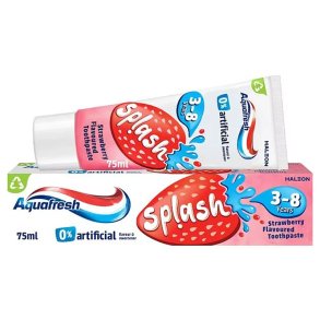 Aquafresh B�rnetandpasta Splash Strawberry 3-8 �r 75 ml