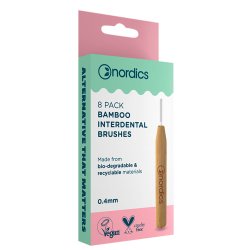 KO Bambus Mellemrumsbrster 8 stk. NORDICS 0.40 mm