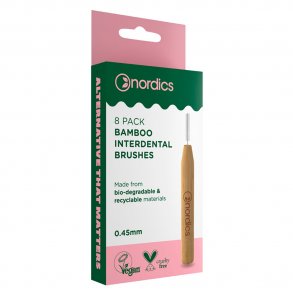 KO Bambus Mellemrumsbrster 8 stk. NORDICS 0.45 mm