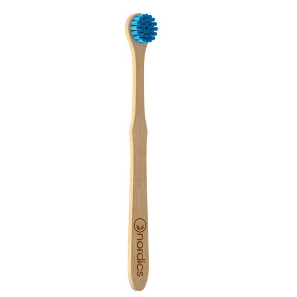 Nordics Bamboo Tongue Cleaner Blue Tongue Brush