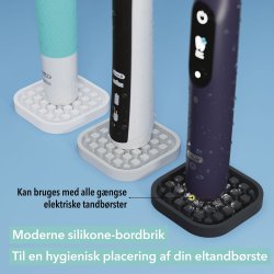 Dekkeunderlag for elektrisk tannbrste Qikfresh Universal 2 stk.