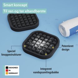 Dekkeunderlag for elektrisk tannbrste Qikfresh Universal 2 stk.