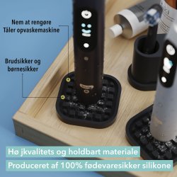 Dekkeunderlag for elektrisk tannbrste Qikfresh Universal 2 stk.