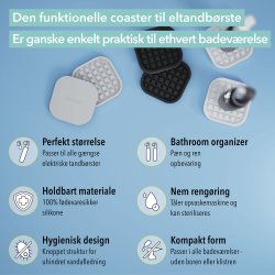 Dekkeunderlag for elektrisk tannbrste Qikfresh Universal 2 stk.