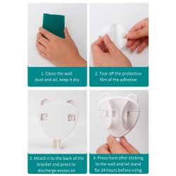 Universeller Halter f&uuml;r elektrische Zahnb&uuml;rsten zur Wandmontage