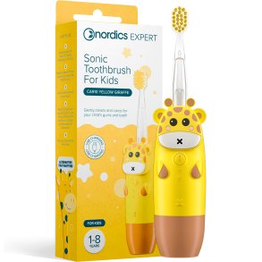 El-tandbrste til Brn NORDICS Sonic Genopladelig Yellow Giraffe