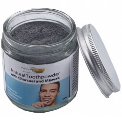 Naturlig tannkrem Powder Funky Soap Charcoal &amp; Miswak