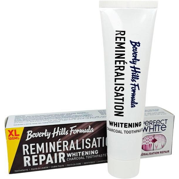 Hydroxyapatit Tandpasta BEVERLY HILLS FORMULA Charcoal Repair Whitening 100 ml