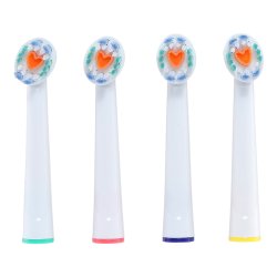 White &amp; Clean Brstehoveder til Oral-B - 3D White kompatible 4 stk.