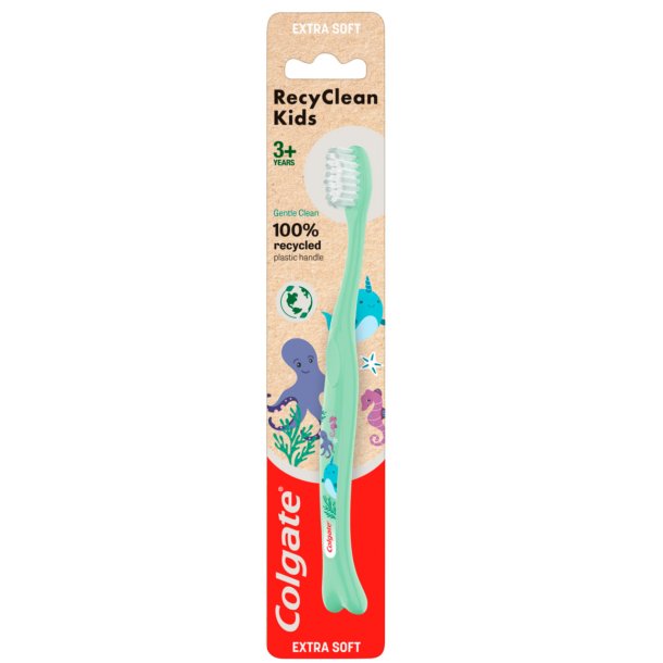 Colgate RecyClean barntandborste Extra Soft