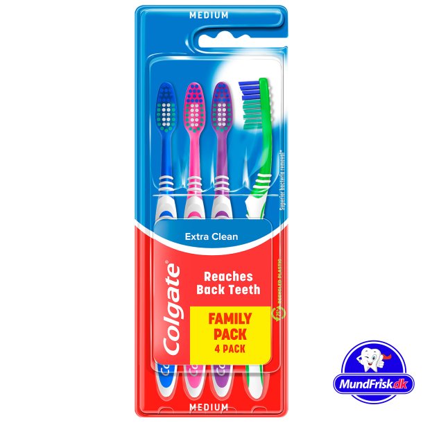 Colgate Tandborstar 4 st. Extra rent medium