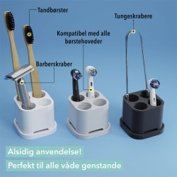 Holder for 4 brstehoder Qikfresh Silikon