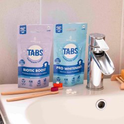 Tandkrmstabletter ECOLIVING Whitening Pro Peppermint Fluor 125 st.